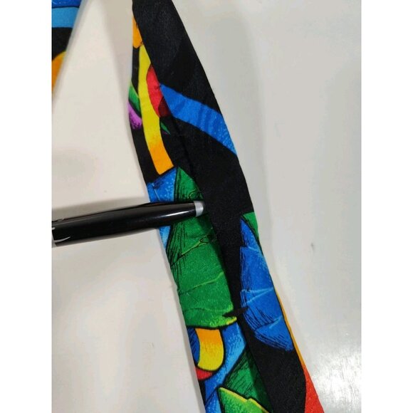 RUSH LIMBAUGH No Boundaries Collection Silk Mens Neck Tie Colorful Floral Ribbon - Picture 5 of 6